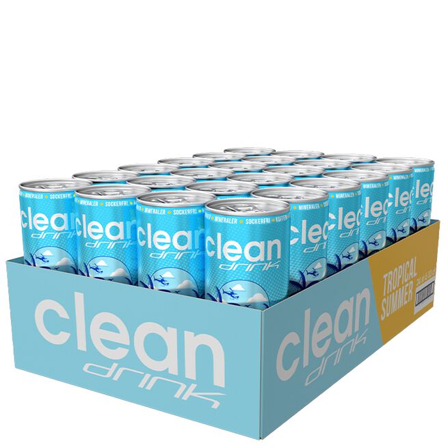 24 x Clean Drink, 330 ml, Tropical Summer Flak 24 x Clean Drink 330 ml Tropical Summer